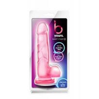 Dildo Blush B Yours Sweet N Hard 4 rožinis su realistišku siurbtuku