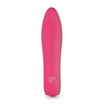 Mini vibratorius EasyToys Velvet Vibe rožinis – kulka, 10 režimų, įkraunamas USB