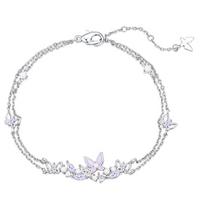 Barbie crystal bracelet  * flash limited edition] Wisteria flower sparkling diamond butterfly niche design love commemorative Y-Ba2603017 balta