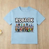 Naujas Roblox veikėjas Vaikų marškinėliai Berniukams Mergaitėms Trumpomis Rankovėmis Medvilninis Viršus Laisvalaikio Žaidimų Gerbėjams Marškinėliai Vasaros Kasdieniam Aprangai Gimtadienio Dovana 100