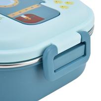 304 Stainless Steel Insulated Lunch Box 3 Compartment Lunch Box Leakproof Lunch Box  For Picnics mėlyna