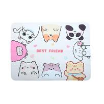 Skin Friendly Summer Pet Cooling Pad Soft Pet Ice Mat Cute Pet Floor Mat  for Dogs Cats 11.81x15.75 in-Style C