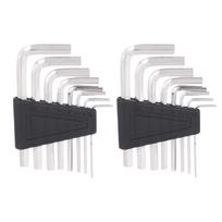 16PCS Silver Allen Key Wrench Set 1.5-6mm Hex Wrench Set  For For instrument repair