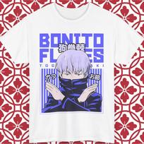 Toge Inumaki T-Shirt Jujutsu Kaisen Anime Bonito Flakes Unisex All Sizes Tee L