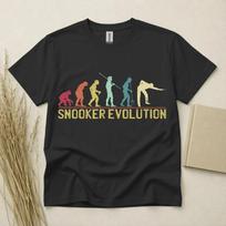 Snooker Evolution T Shirt Funny Snooker Gift Retro Sports Tee Gildan Cotton S