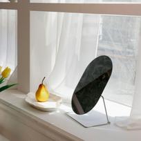 Round no-edge table mirror