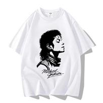 Michael Jackson Pure Cotton T-Shirt MJ King Of Pop Unisex T-Shirt Top Tees XL
