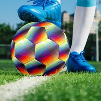 1pc Rainbow Abstract Foot-Friendly, Anti-Slip and Wear-Resistant, High Elasticity, size 5 Indoor/Outdoor Universal Soccer Ball Q60517 Size 5