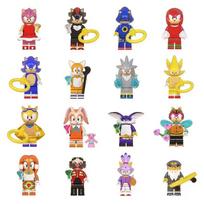 (16 vnt. Sonicas Ežys-A) 24VNT Sonic the Hedgehog Minifigūrėlės Tinka Lego Vaikų Žaislas Dovana 8PCS Sonic The Hedgehog-A