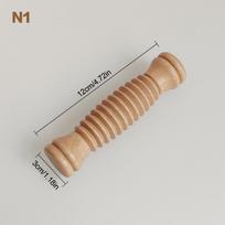 Medinis grybo formos masažuoklis, rankinis, medžio terapijos masažo įrankis, anticeliulitinis, maderoterapija, limfodrenažas, skirtas viso kūno naudojimui N2