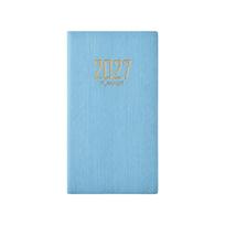 English 2027 Agenda Book A6 Diary Weekly Planner Portable To Do List English Notepad  Students mėlyna
