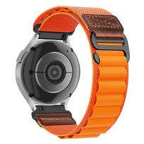 18/20/22mm Nylon Strap for Huawei Watch 5/GT6/GT5/GT4/3 Pro Sports Breathable Wristband for Samsung Galaxy 7 6 5/Garmin Venu 4/3 18mm oranžinė