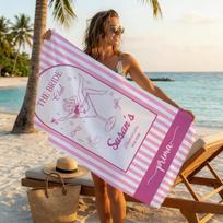 Personalized Beach Towel Custom Name/Logo Microfiber Towel Thin Quick Dry Absorbent For Beach Swimming Yoga Bath Sports 50x100 CM