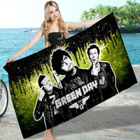 D-Day I-Idiot Theme A-American Green Singer Microfiber Blanket Drying Beach Towels Oversized Super Absorbent Pool Towel Blanket Cotton 30x30cm