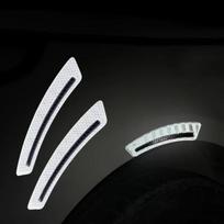 Practical Glossy Reflective Sun-Resistant Car Fender Protector Wheel Arch Mouldings Sticker Wheel Eyebrow Sticker Decorative