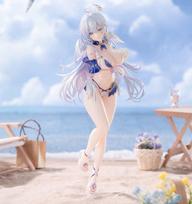 Honkai Star Rail Robin Swimsuit Anime Figure Beautiful Girl Gk Statue Collectible Model Game Peripheral Desktop Decoration gray