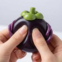 Simulated Mangosteen Squeeze Toy Slow Rising Anxiety Stress Relief Fruit Fidget Toy New Stress Ball Toy Birthday Holiday Gift