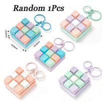 Mini Keyboard Fidget Keychain 9-Key Clickable Toy Stress Relief Portable Accessory for Students Office Workers Party Favors