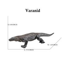 Komodo varanas krokodilas gyvatė pitonas ropliai gyvūnų figūrėlės veiksmo figūrėlė žaislo modelis vaikų dovanos edukacinis kolekcionuojamas dekoras gray