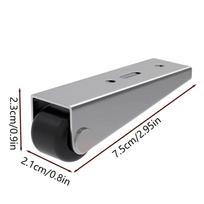 1Pcs Sliding Door Roller Wheels Vertical Track Closet Door Rollers for Wardrobe Cabinet Shower Bedroom Garage Quiet Smooth