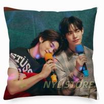 Porteetee Teeteepor Teetee Wanpichit Por Suppakarn Thai Tv Your Sky Duang With You Drama Stills Home Sofa Decor Cushion Cover Peach skin 18*18(CM)-1Pcs