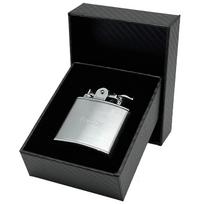 Ronson Nostalgia Lighter Chrome Satin Jet Incandescent