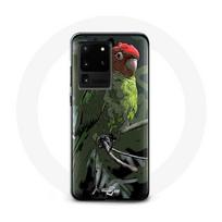 Coque pour Samsung Galaxy S20 Ultra Pionus Perroquet Rouge Vert raudona