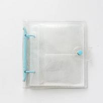 100 Pockets photo album 3/5 inches Transparent Loose Leaf Binder Photocard Name ID Card Holder Case Storage Name Card Book Card mėlyna