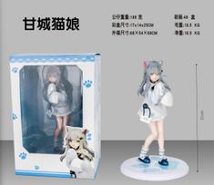 22CM Anime Nachoneko Figūrėlės Stovas Animacijos Modelis Žaislai Dovanos Kolekcija Dekoratyviniai Papuošalai PVC With box