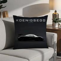 COOL Car K-KOENIGSEGGS Pillow Case D Print Polyester Fiber _ Home Sofa Throw Decoration Festival Giftz, 30x30cm