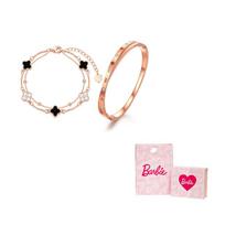 Barbie Bracelet [ crystal* upgraded lucky four-leaf clover] Fashionable classic suit chain, light luxury, niche, good-looking G-Ba2604021 balta