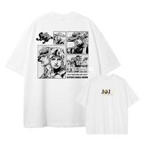 HUANHUSHENG JoJo's Bizarre Adventure Men's Cotton T-Shirt S