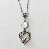 Heart-shaped Moon Cat Necklace Zinc Alloy Chain Choker Punk Clavicle Chain Sweater Chain Gothic Y2K Necklace Jewelry Gift balta