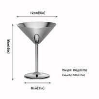 200 ml nerūdijančio plieno vyno taurė, kokteilių taurė, raudonojo vyno taurė, martini taurė, kūrybiška metalinė vyno taurė, šampano taurė, skirta barui, restoranui A2