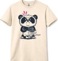 Im A Panda Trapped In A Human Body Funny Graphic Tee Cute Animal Humor Shirt. L