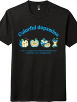 Colorful Dopamine Art Quote T-Shirt, Whimsical Apple Evolution Casual Tee S