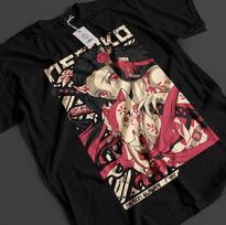 Demon Slayer Shirt Nezuko TShirt Tanjiro KNY Anime Zenitsu Top Akaza Muzan Tee S