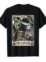 Halloween Vampire Bingo Printed T - shirt| Casual Short - Sleeved XS