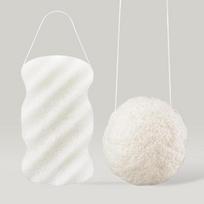 2 Types of Konjac Sponges (For Body & Face)