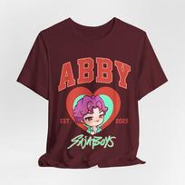 ABBY Saja Graphic Tee, Cute Unisex Short Sleeve Shirt, [...] XL