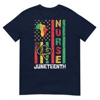 Juneteenth Nurse Melanin Nursing Stethoscope Black History TShirt S
