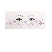 Star Heart Glitter Butterfly Face Tattoo Waterproof Face Temporary Tattoo  for Parties Concerts ZXYT 0002