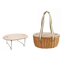 Premium thin Dining Basket With pliable Table Chilling Pack And Basic materials pair People