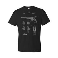 Old West Revolver Patent Shirt Gun Collector Cowboy Gift Gun Blueprint Dad Gifts XXL