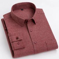 Luxury high-quality100%cotton houndstooth full shirts for men slim fit Casual shirt long-sleeve plaid soft designer clothes ropa S