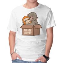 Unisex Crew Neck T-Shirt Adopt Punch Graphic Short Sleeve Casual Tee XXXXL