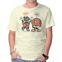 Unisex Crew Neck T-Shirt The Heart Says Yes Graphic Short Sleeve Casual Tee XXL