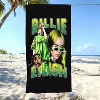 Trendy Singer B-Billie E-Eilish Beach Towel  Microfiber Quick Dry Soft Skin Friendly Gym Sports Towel Fashion Beach Accessories 40X60CM