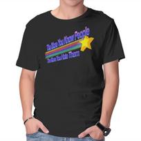 Unisex Crew Neck T-Shirt The More You Hate People Graphic Short Sleeve Casual Tee L