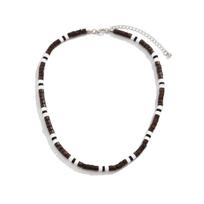 Male Jewelry Wood Beaded Men's Gifts Men Choker Simple Geometric Necklace Fashion Male Necklace Bohemian Style Collar įvairiaspalvis